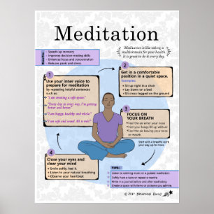 Poster L'art de la méditation pour adultes