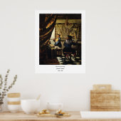 Poster L'art de la peinture de Johannes Vermeer vers 1668 (Cuisine)