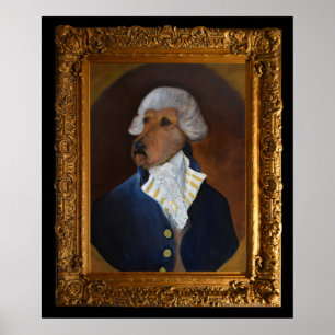 Poster L'art de la peinture "Gentleman" irlandais Terrier