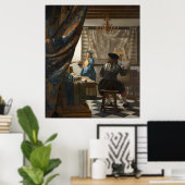 Poster L'art de la peinture par Johannes Vermeer (Bureau à domicile)