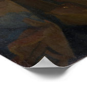 Poster L'art de la peinture par Johannes Vermeer (Coin)