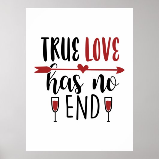 Poster L'art de la Saint-Valentin L'amour vrai n'a pas de (Devant)