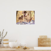 Poster L'art de la toile "Stars sous neige" (Cuisine)