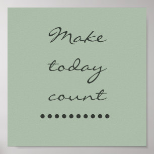 Poster L'art de l'affirmation ! Mur incitatif positif