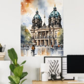 Poster L'art de l'aquarelle à Berlin (Bureau à domicile)