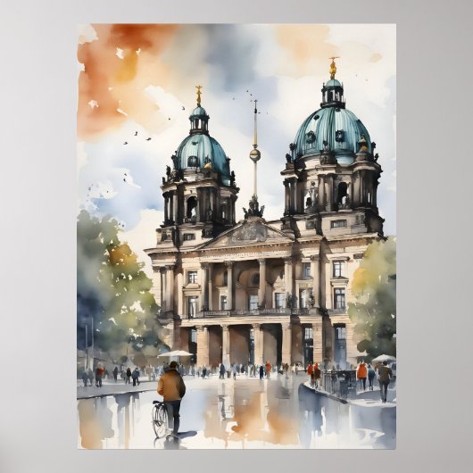 Poster L'art de l'aquarelle à Berlin (Devant)