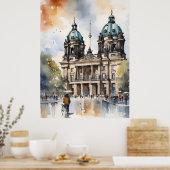 Poster L'art de l'aquarelle à Berlin (Cuisine)