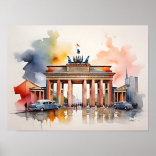 Poster L'art de l'aquarelle à Berlin
