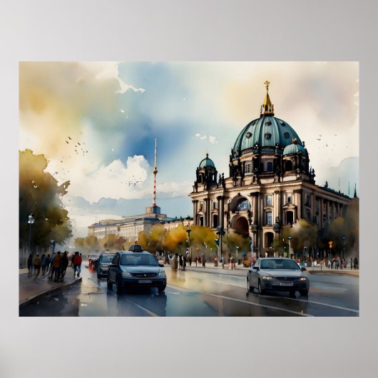 Poster L'art de l'aquarelle à Berlin (Devant)