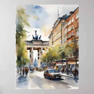 Poster L'art de l'aquarelle à Berlin