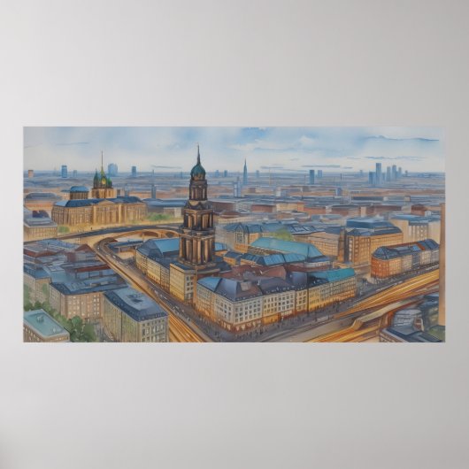 Poster L'art de l'aquarelle à Berlin (Devant)