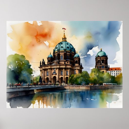 Poster L'art de l'aquarelle à Berlin (Devant)