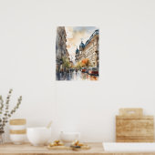 Poster L'art de l'aquarelle à Berlin (Cuisine)