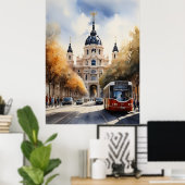 Poster L'art de l'aquarelle à Madrid (Bureau à domicile)