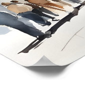 Poster L'art de l'aquarelle à Madrid (Coin)