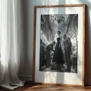 Poster L'Art de l'Élégance : Un Essayage de Couture Class