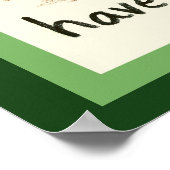 Poster L'art de l'enfant, vert (Coin)