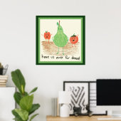 Poster L'art de l'enfant, vert (Bureau à domicile)