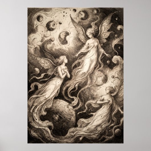 Poster L'Art de l'Esprit Gardien du Monde Souterrain (Devant)