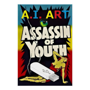 Poster L'art de l'I.A. - Assassin de la jeunesse