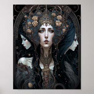 Poster L'art de l'Imaginaire de la reine noire