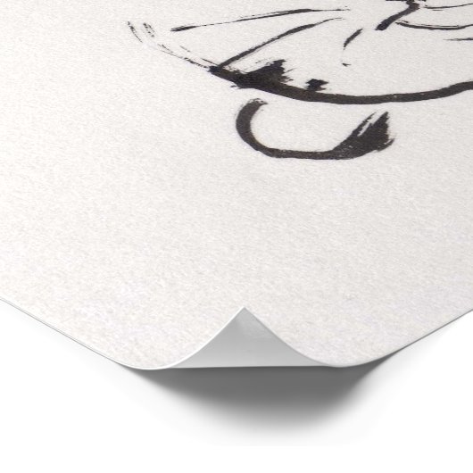 Poster L'art de Lin Li Imprimer : Dormir au chat (Coin)