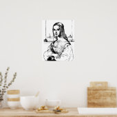 Poster L'art de Villager Monalisa (Cuisine)