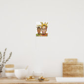 Poster L'art d'Emoji (Cuisine)