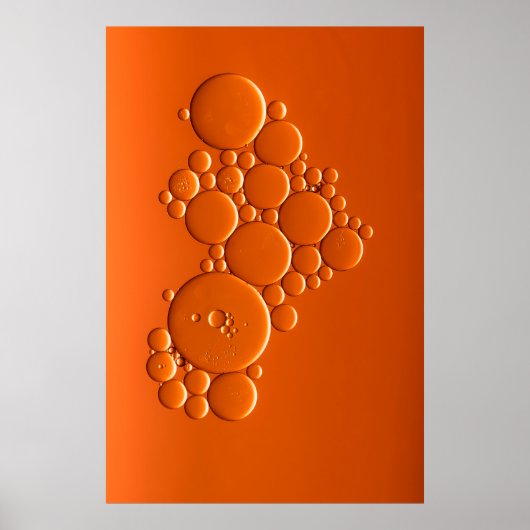 Poster L'art des bulles d'orange (Devant)