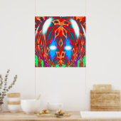Poster L'art des étoiles bleues (Cuisine)