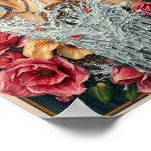 Poster L'art des filles et des fleurs (Coin)