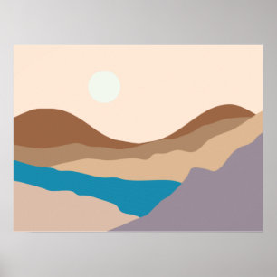 Poster l'art des montagnes