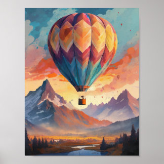 Poster L'art des montgolfières