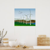 Poster L'art des turbines éoliennes (Cuisine)