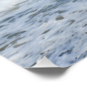 Poster L'art des vagues océaniques des côtes rocheuses (Coin)