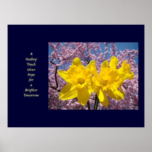 Poster L'art du bien-être Une touche de guérison donne de (Devant)