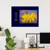 Poster L'art du bien-être Une touche de guérison donne de (Bureau à domicile)