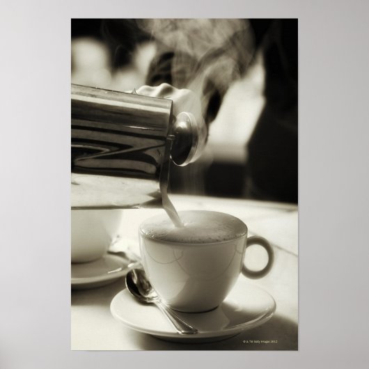 Poster L'art du café frais / ajout vapeur (Devant)