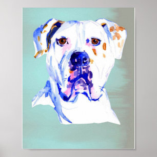 Poster L'art du chien de taureau américain