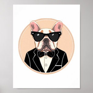 Poster L'art du chien de taureau français
