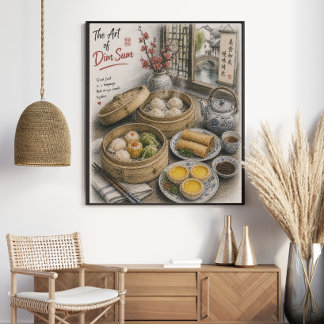Poster L'Art du Dim Sum | Thé Chinois Traditionnel