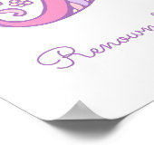 Poster L'art du nom de Louisa avec un L initial en forme  (Coin)