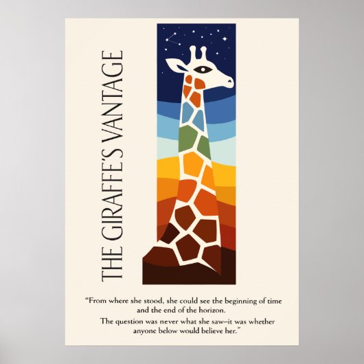 Poster L'Art du point de vue de la girafe (Devant)