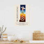 Poster L'Art du point de vue de la girafe (Cuisine)