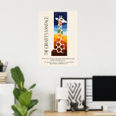 Poster L'Art du point de vue de la girafe (Bureau à domicile)