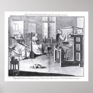 Poster L'art du stockage-cadre-travail-Tricot