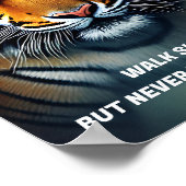 Poster L'art du tigre motivant (Coin)