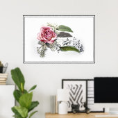 Poster L'art du vieillissement gracieusement - Une rose r (Bureau à domicile)