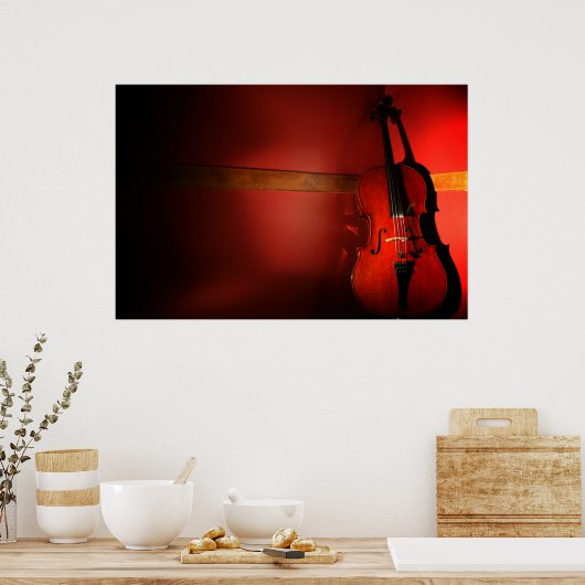 Poster L'art du violoncelle (Cuisine)