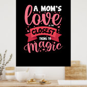 Poster L'art d'une mère l'amour d'une maman (Cuisine)